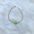 14k gold August green pave bracelet