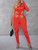 one piece Red bodycon outfit