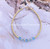 14k gold March crystal bracelet #2