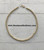 14k All gold small plain bracelet #1