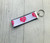 CNA pink Heart fob keychain
