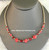 14k gold Red dice necklace #2