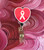 Pink Breast cancer Ribbon badge reel #2