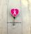 Pink Breast cancer Ribbon badge reel #2