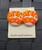 Betty Logo fabric button earrings