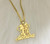 14k gold filled Minnie nameplate