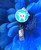 Dentist tooth top planar badge reel