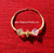 14k gold clear Nugget round bangle