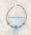 14k Gold filled Light Blue Dice bracelet #1