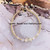 14k gold clear oval stardust bracelet #2