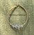 14k gold clear oval stardust bracelet