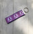 Purple ribbon cancer  fob Keychain