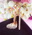 Large Gold Rhinestone heel Charm