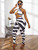 Zebra one piece jumpsuit