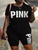 2pc "Pink"  black short outfit #2