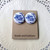 Duke fabric button earrings #2