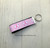 Breast cancer stripe fob Keychain