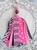 Breast Cancer Ribbon Large tassel Key chain Gloves