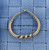 14k All gold twist thick bangle