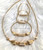 14k All Gold 3pc Teardrop Tube set #1