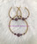 14k gold  2pc purple heart  stardust set