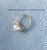 14k gold April crystal ring #1