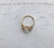 14k gold April crystal ring #1