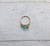 14k gold March crystal ring kids