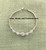 14k gold Crystal twist barrel bracelet