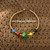 14k Gold Rainbow dice bracelet #2