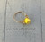 14k gold filled yellow dice ring