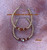 14k gold Large November hoop earrings