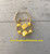 14k gold Yellow dice earring #1