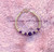 14k gold February crystal bracelet kids #1