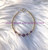 14k gold February crystal bracelet kids #1