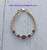 14k gold filled purple crystal bracelet kids #1