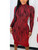 Red long sleeve dress