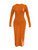 Bodycon Orange long sleeve dress