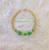 14k gold Lime Green dice bracelet kids #2
