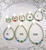 14k gold ANY COLOR round hoop earrings kids