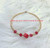 14k Gold Red Dice bracelet #2