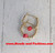 14k gold Red XS dice earrings kids