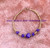 14k Gold purple Dice bracelet #2