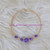 14k Gold purple Dice bracelet #2