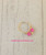 14k gold two tone pink dice ring #2