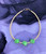 14k gold lime green dice bracelet #1