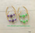 14k gold ANY COLOR Large dice earring