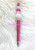 Custom Pink pave Beadable pen