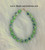 14k Gold evil eye lime bracelet