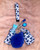 blue Butterfly Lip gloss & hand sanitizer Keychain